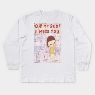 Yoshimoto nara minimalist Kids Long Sleeve T-Shirt